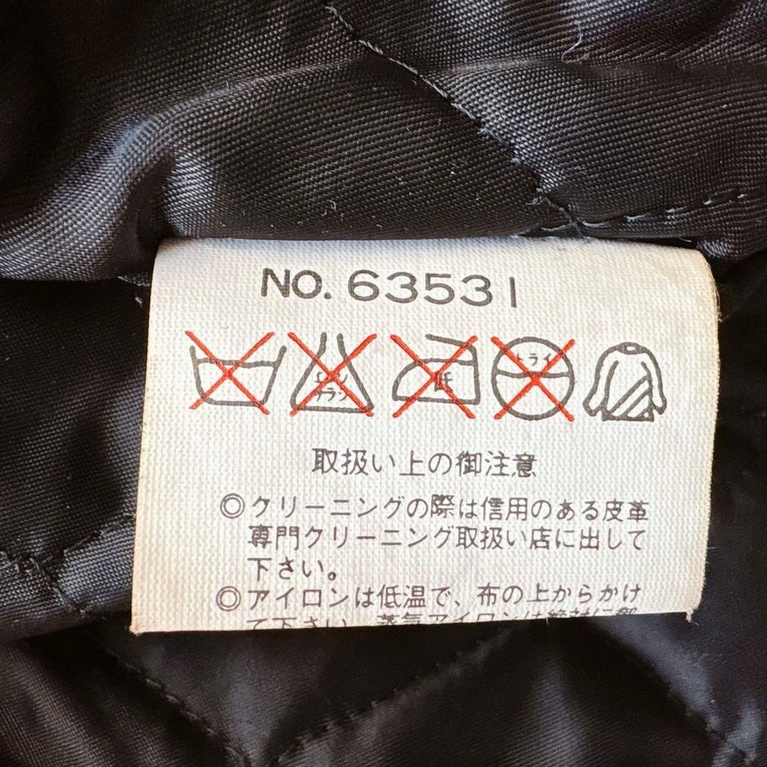 本革 ボア襟 レザージャケット 中綿 短丈 M ヴィンテージ