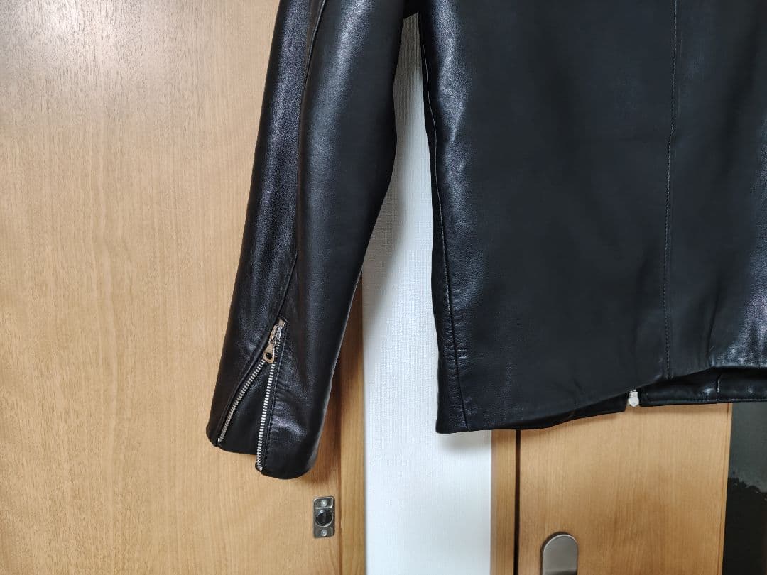3/20 23時終了 DIESEL 本皮ライダースジャケット 超美品 48サイズ