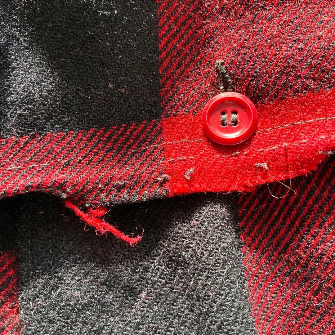 90s Woolrich バッファローチェックジャケット TALONジップ M