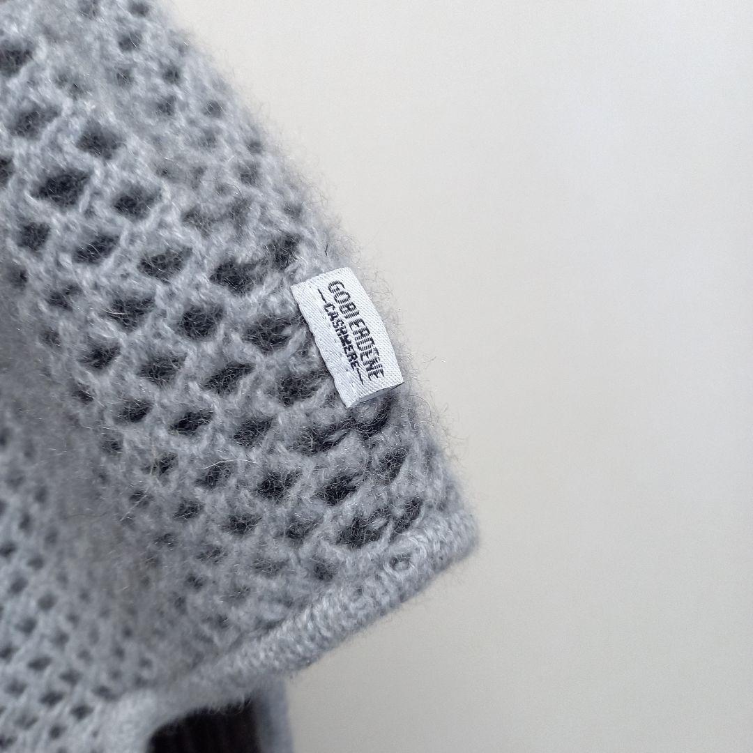 GOBI ERDENE FOXファー 毛皮 ボンボン カシミヤニットキャップ