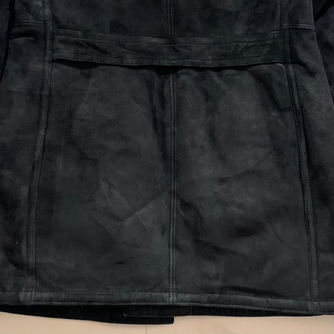 美品　ドイツ製　JOSEF WORMLAND　リアルムートンコート　ブラック　黒