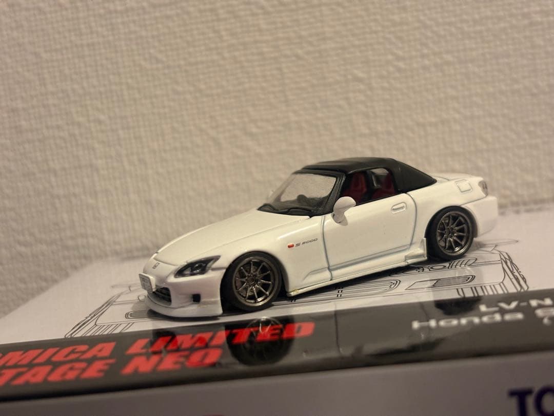 1/64 Tomytec Honda S2000 白　カスタマイズ