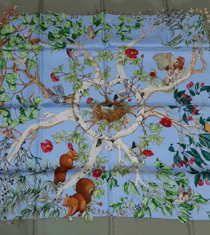 新品未使用シルクスカーフ　 エルメス☆HERMES カレ　90