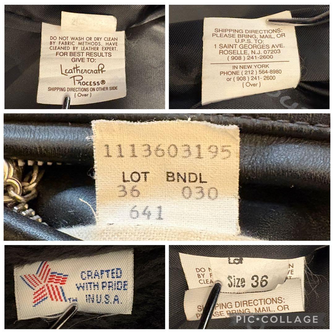 【美品✨現行】schott レザー シングルライダース 本革 641 ボア 36
