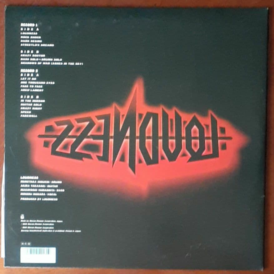 Loudness 2 lp 8186 live ＋魔界典章　ラウドネス