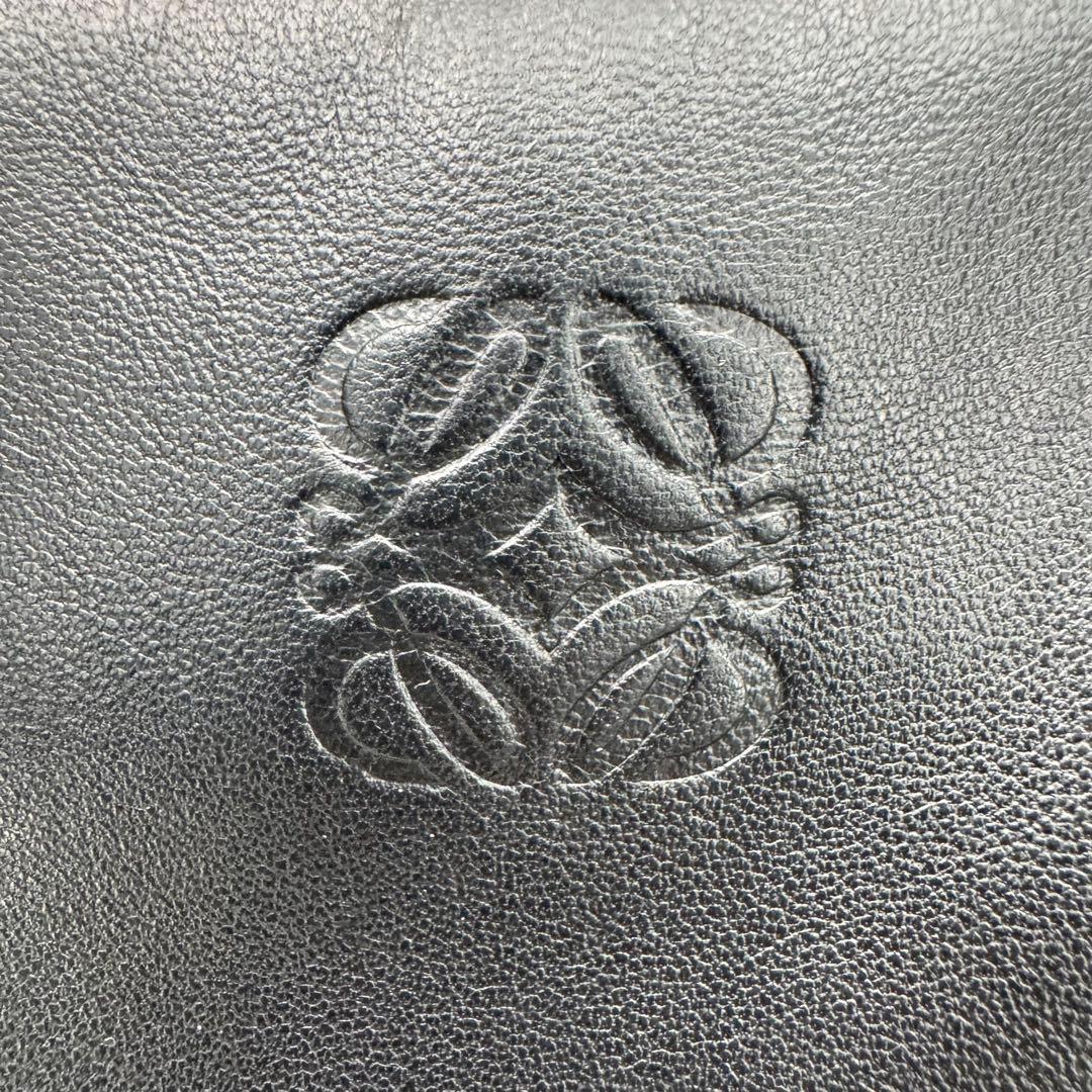 LOEWE ロエベ アナグラム ナッパレザー トートバッグ A4ギリギリ 黒