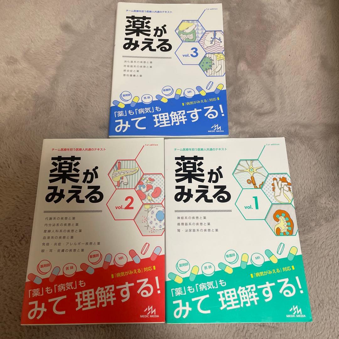 薬がみえる vol.1、vol2、vol3