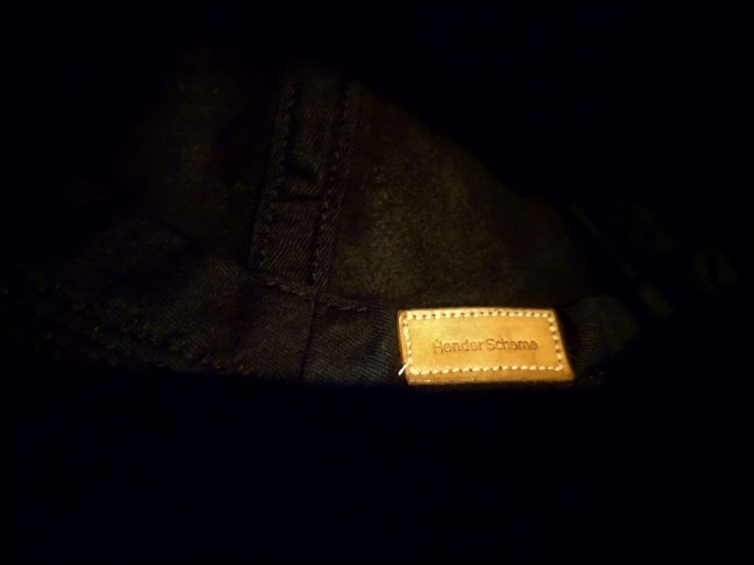 HenderScheme エンダースキーマ 黒 レザーハット