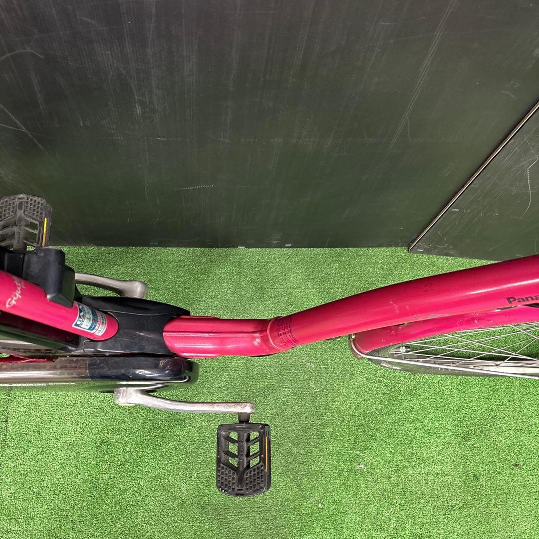電動自転車 Panasonic Gyutto ピンク 3人乗り対応　15★