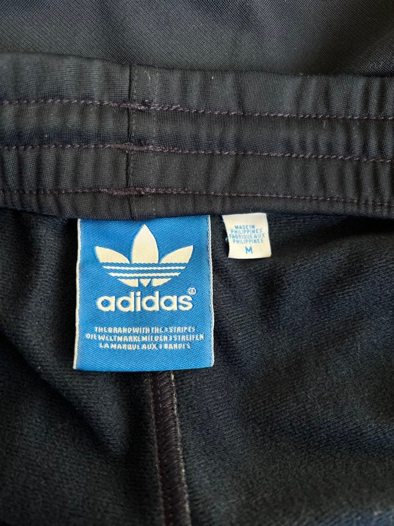【ヴィンテージ】adidasトラックパンツ ネイビー M 春