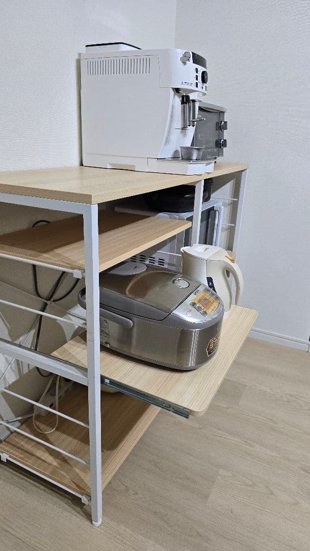 【手渡し・近隣配送】キッチンカウンター レンジラック キッチンラック レンジ台