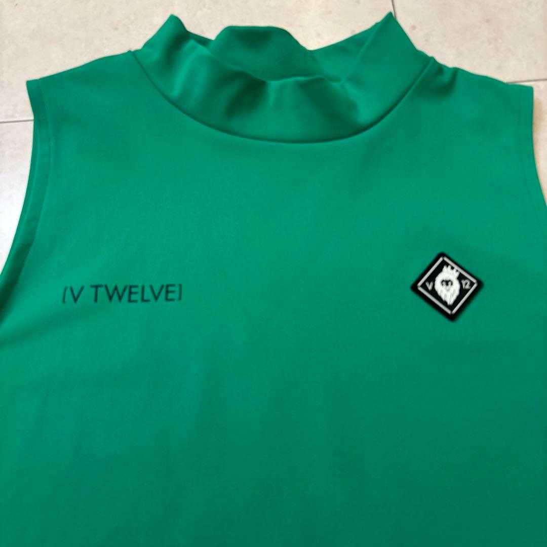 V TWELVE V12 モックネックノースリーブトップス