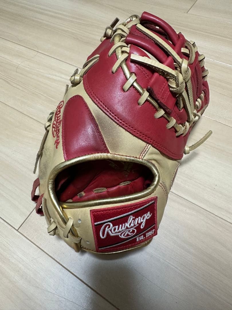 Rawlings 軟式グローブ レッド/ベージュ