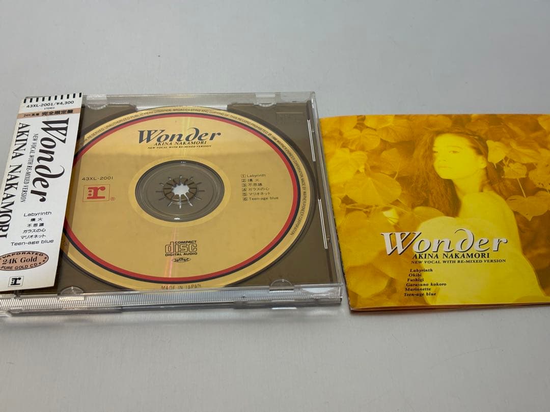 中森明菜 Wonder ゴールドCD 限定盤 43XL-2001 希少