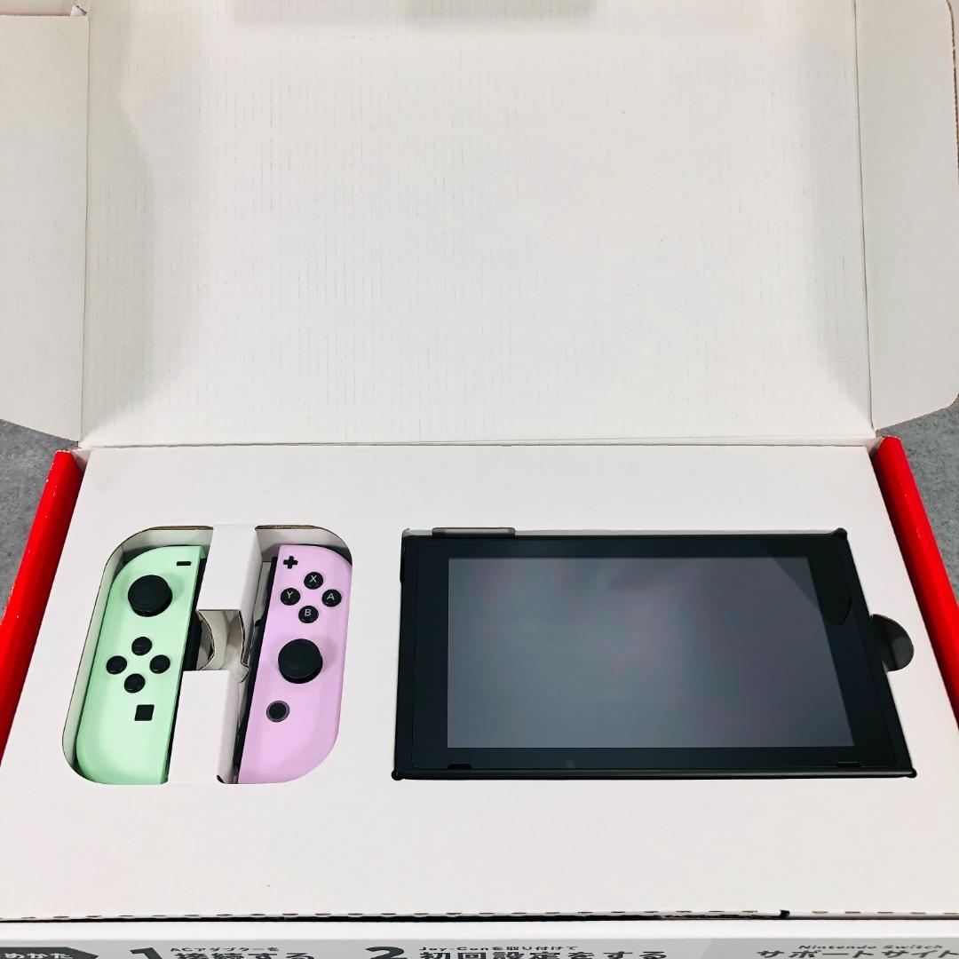 【美品】 Nintendo Switch 本体 パステルパープル グリーン
