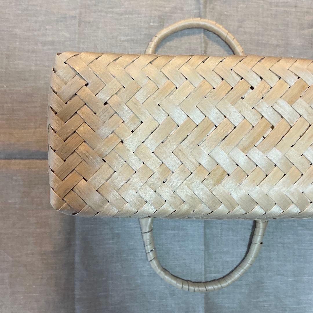 イタヤ細工　イタヤカエデ手提げ32.5x12高さ20