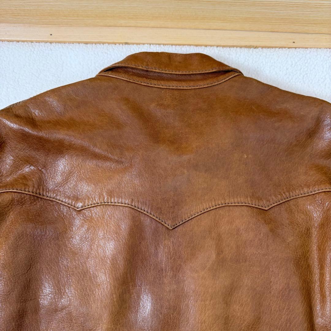 THE FLAT HEAD ザフラットヘッド 本革 鹿革 ディアスキン シャツ