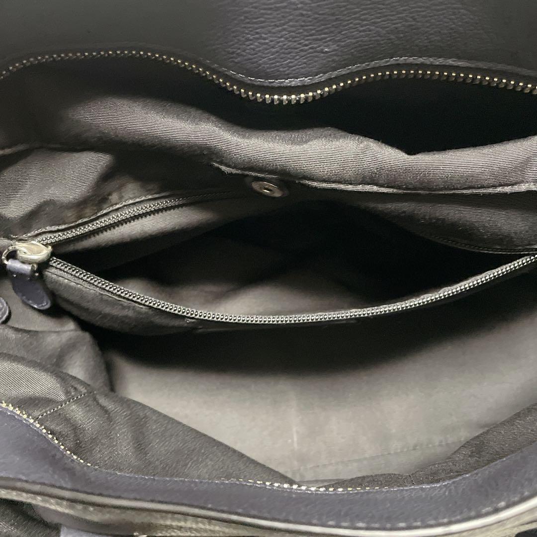 COACH ベケット トートバッグ　ネイビー　A4収納　2way 牛革