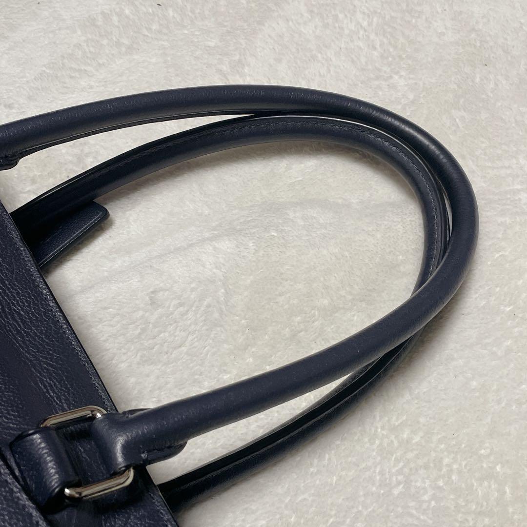 COACH ベケット トートバッグ　ネイビー　A4収納　2way 牛革