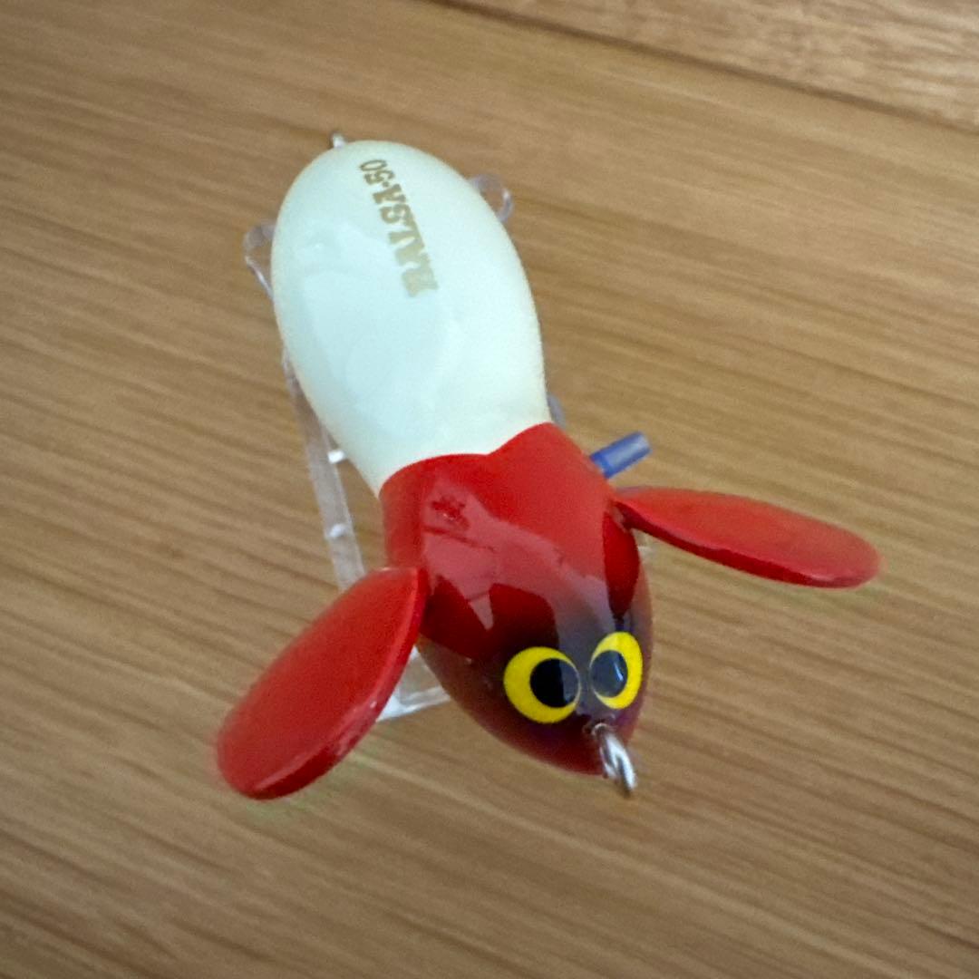 【希少】バルサ50ラージマウスOr 青嶋サイン入り レッドヘッド