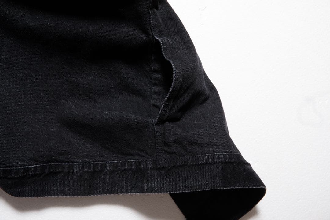 CALM/ブラックデニムジャケット/S001 BLACK denim JKT/M