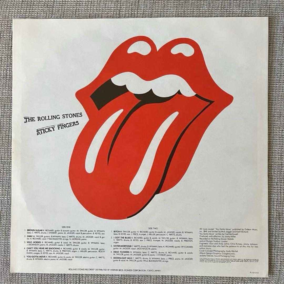 【日本盤】ローリング・ストーンズ / STICKY FINGERS LP