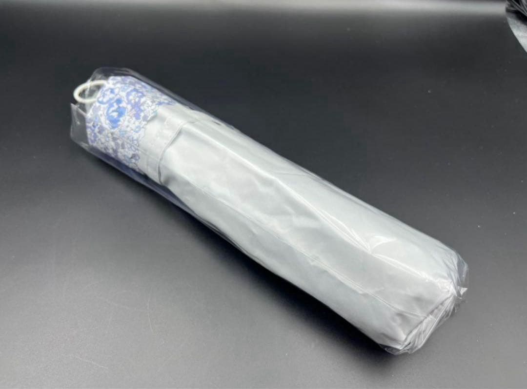 匿名配送 万博限定 全天候対応 ミャクミャク折りたたみ傘 花柄晴雨兼用 グレー