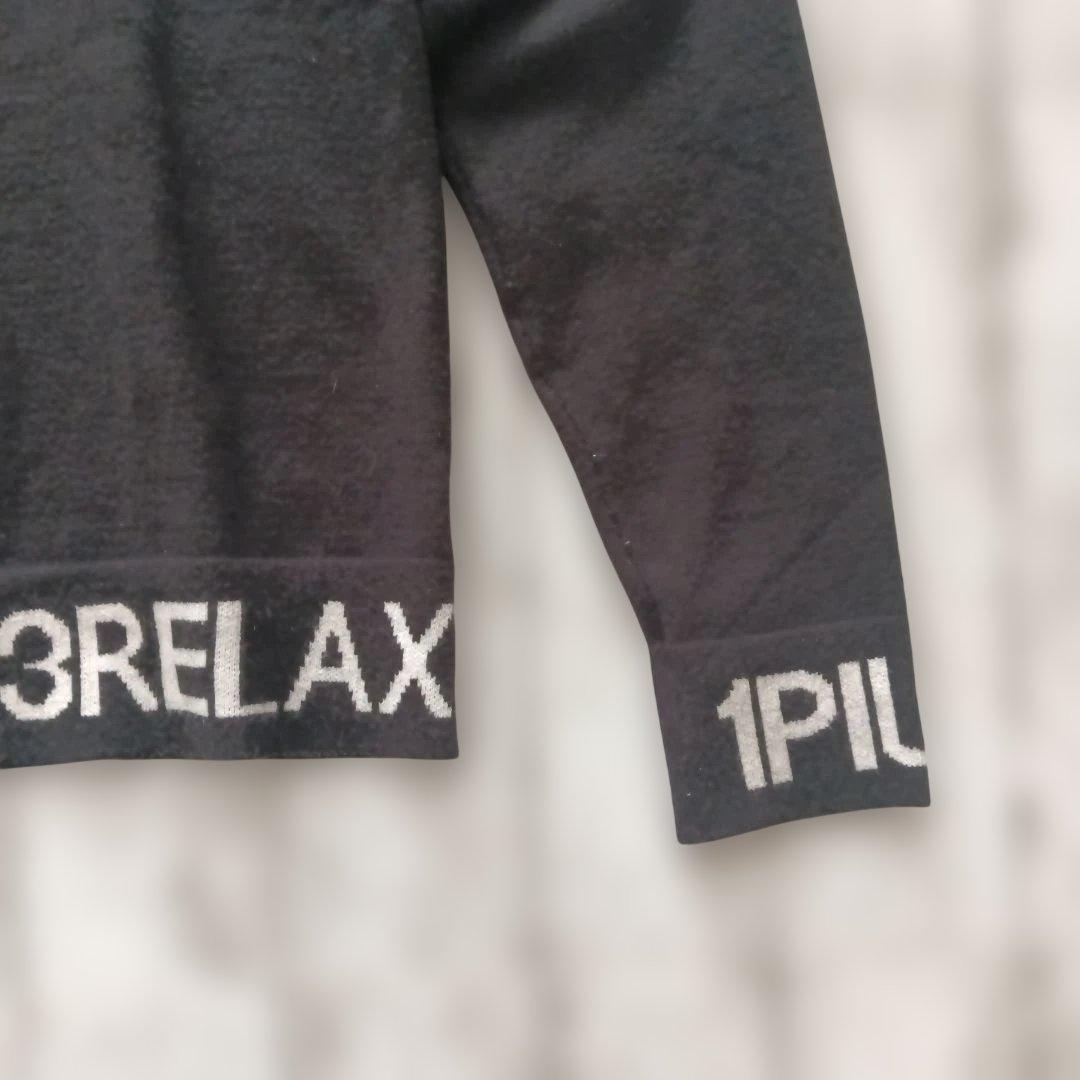 1PIU1UGUALE3Relax ブラック ハイネック L 美品