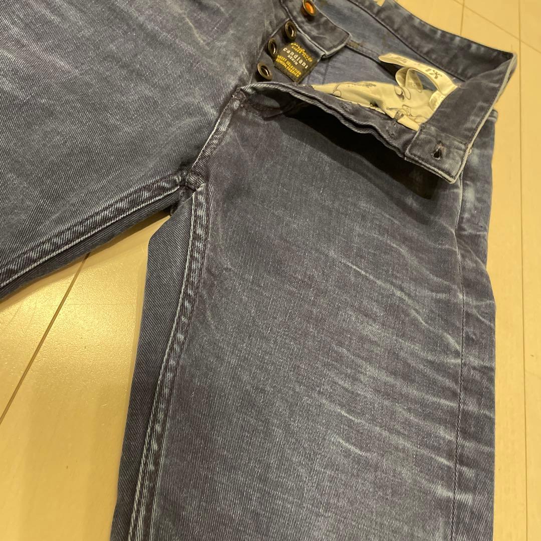 極美品❤️デンハム DENHAM カンディアーニ生地 BOLTスキニーデニム濃紺