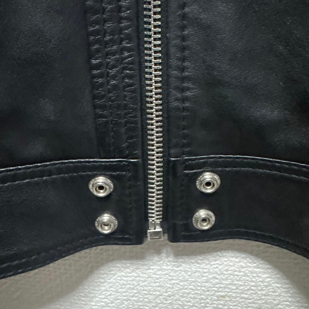 DIESEL ブラック ライダースジャケット