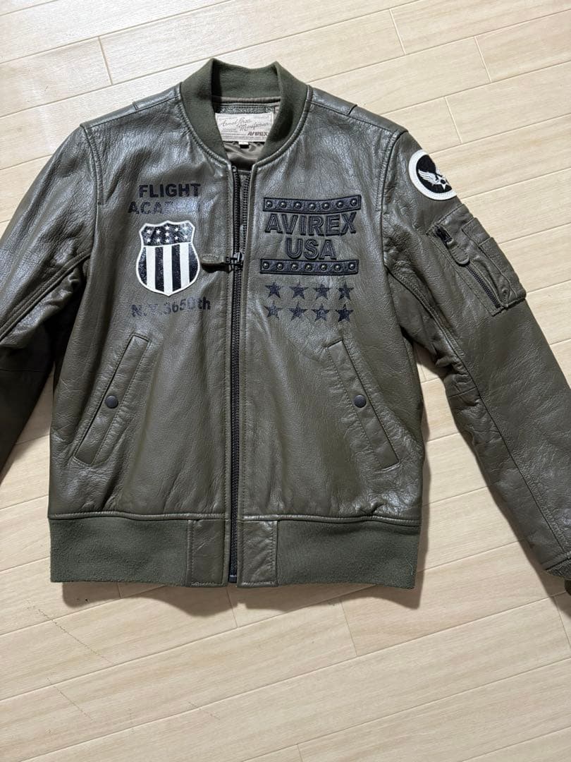 AVIREX アビレックス☆本革 レザージャケット☆ライダース ☆MA-1