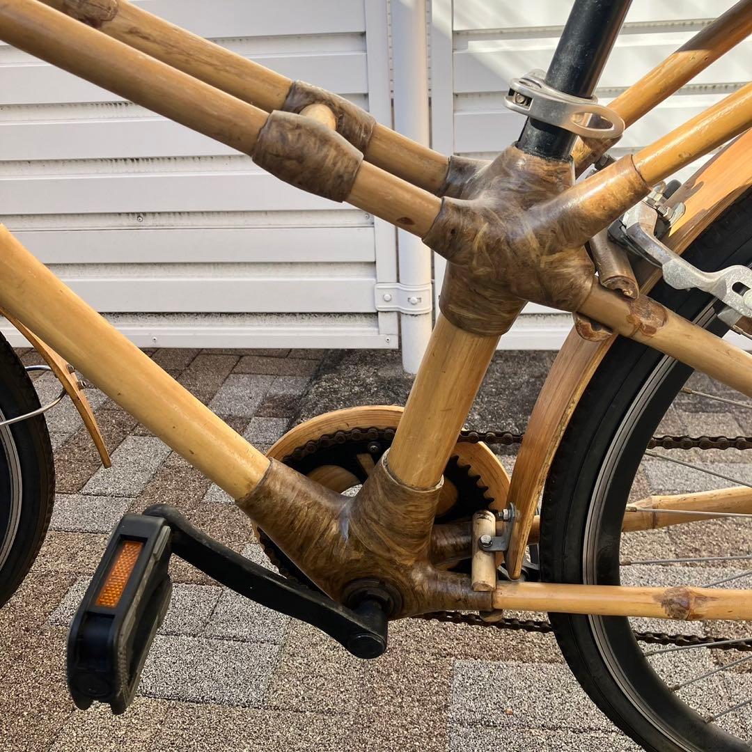 ベトナム製　バンブーバイク　竹製フレーム　竹製自転車
