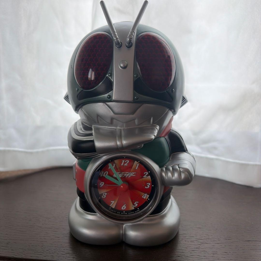 仮面ライダー 置時計 アラーム機能付き　箱付き