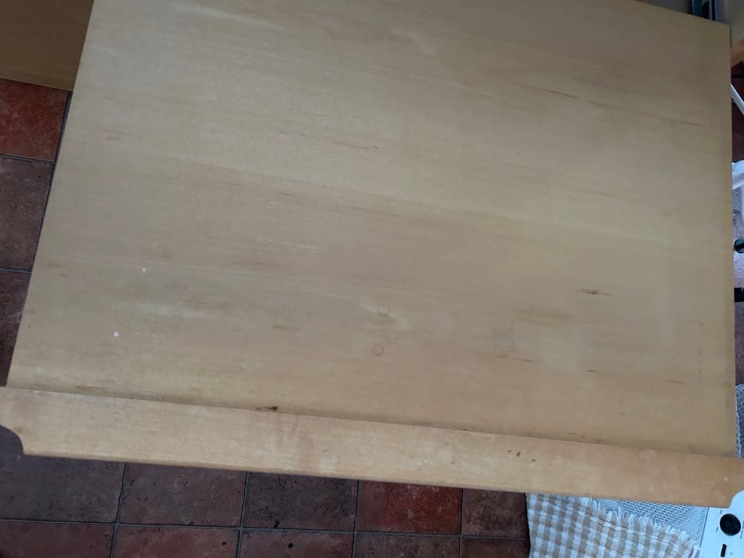 大川家具　食器棚　引き出し式　メイプル