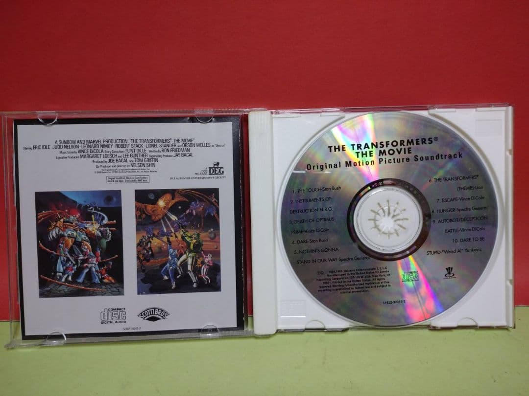 超激レア!1986年発売トランスフォーマー ザ*ムービー サウンドトラックCD