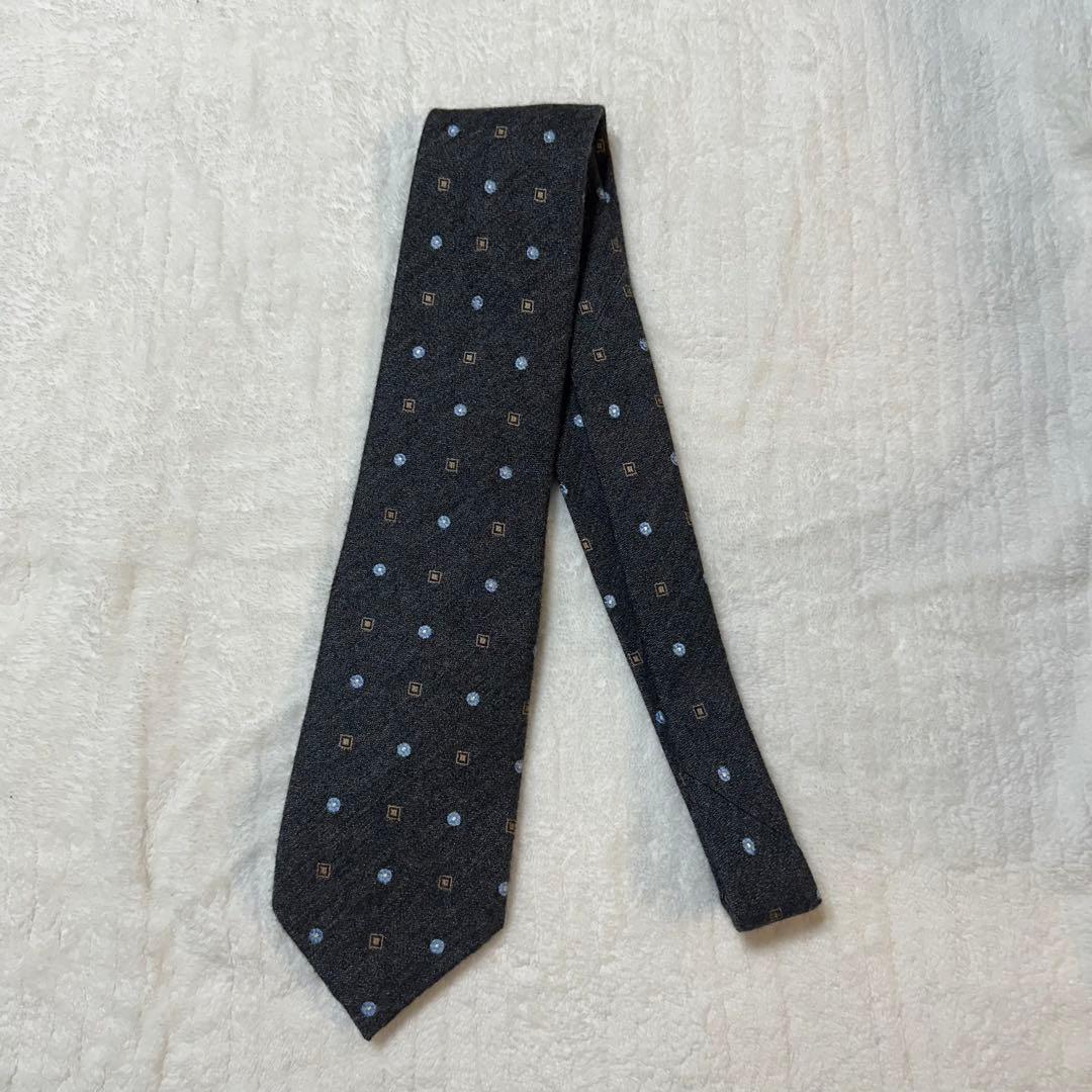 Ermenegildo Zegna COUTURE カシミヤ シルクネクタイ
