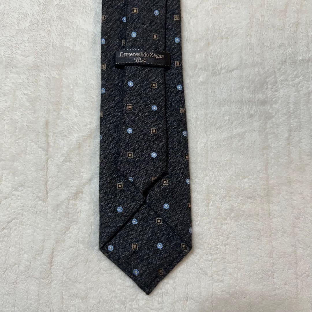 Ermenegildo Zegna COUTURE カシミヤ シルクネクタイ