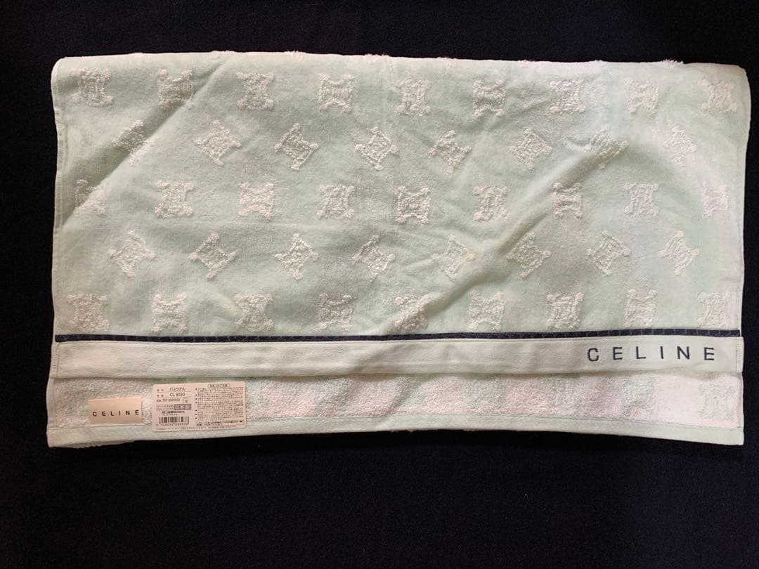 未使用品♡ CELINE タオルセット ピンク ミントグリーン（黄ばみ箇所有り）