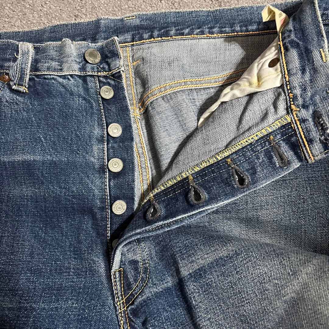 Levi's 501復刻ストレートデニム ビックE W38