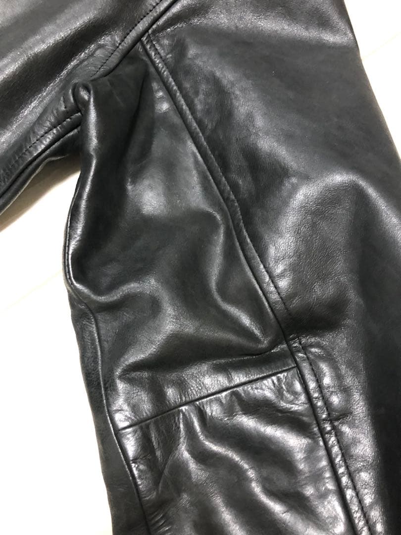 【1990s紺タグ良品M】OLD GAP 黒レザージャケット