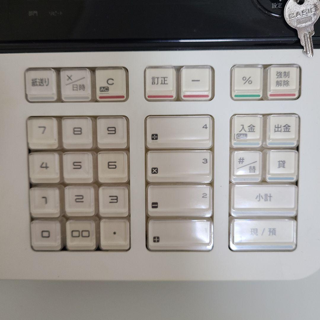 【CASIO】カシオ 電子レジスター 110ER ホワイト 説明書 箱付き