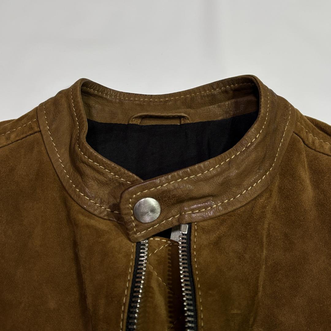 ✨美品✨DIESEL ディーゼル ゴートスキン スエード切替 ライダース S