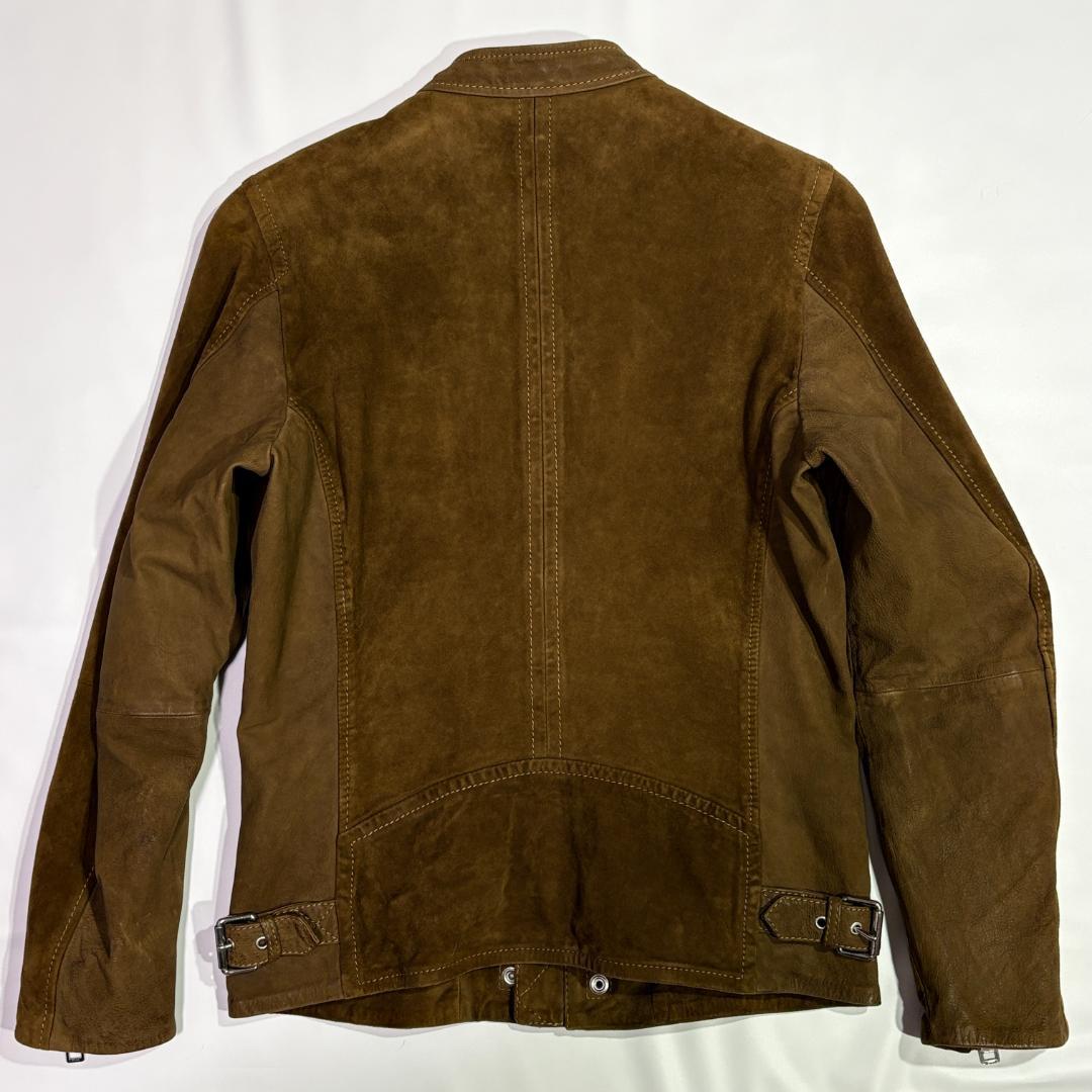✨美品✨DIESEL ディーゼル ゴートスキン スエード切替 ライダース S