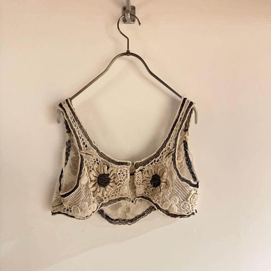 Vintage bustier ヨーロッパ古着 ヴィンテージ レース ビスチェ