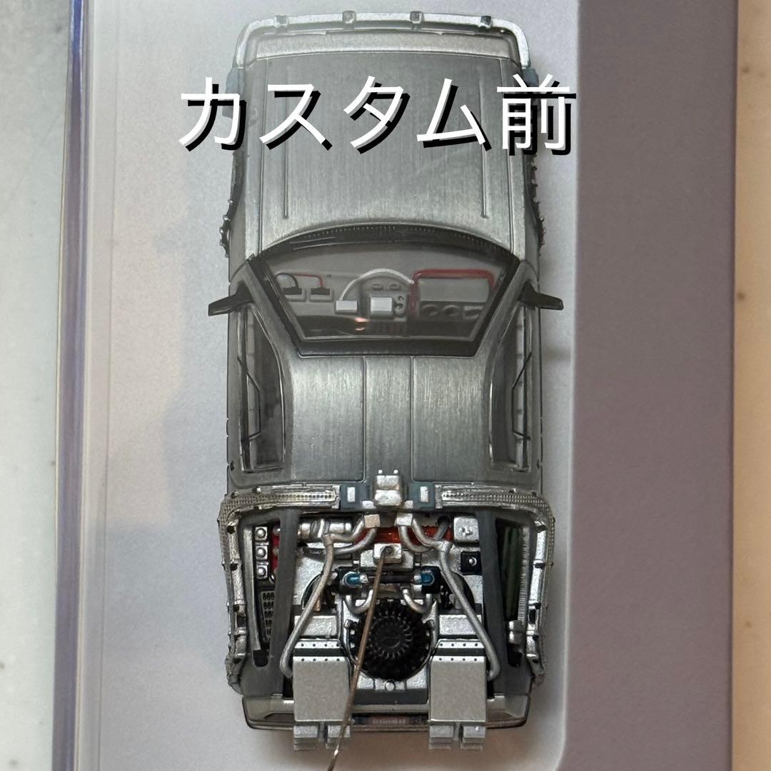 デロリアン Ⅰ&Ⅱカスタム品 1/64 MJモデル バックトゥザフューチャー