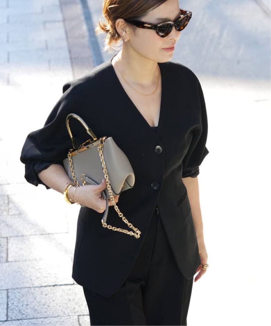 (完売品)Deuxieme Classe CELERI ノーカラー ジャケット