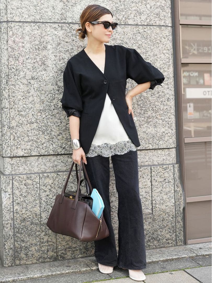 (完売品)Deuxieme Classe CELERI ノーカラー ジャケット