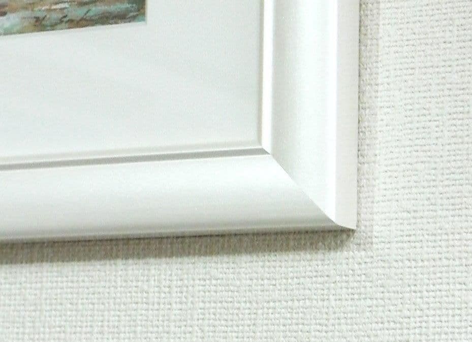 櫻井幸雄　額縁付き複製画　少年野球「出番のないベンチ (雲の下の六人)」