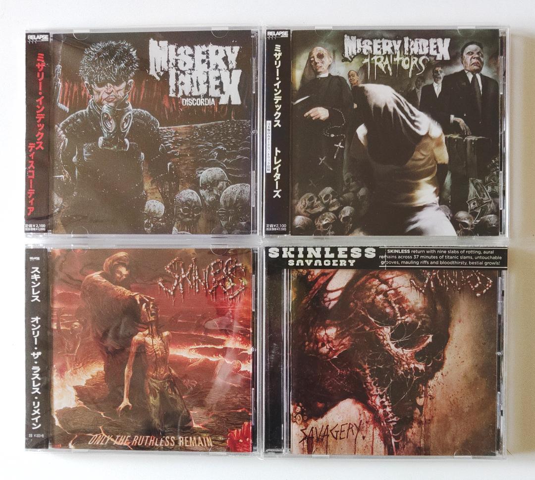 MISERY INDEX × SKINLESS USブルデス×グラインド セット