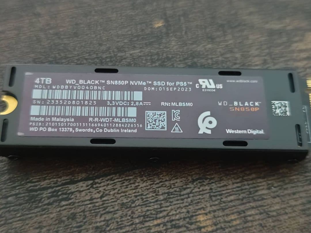 最終値下げ PS5公式ライセンス WD_BLACK SN850P 4TB SSD
